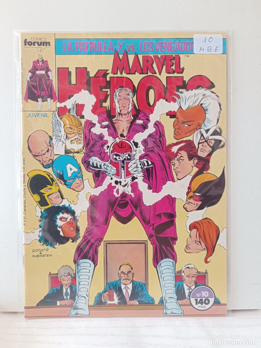 C&oacute;mics: MARVEL HEROES NUMERO 10 FORUM LA PEGATINA ESTA EN LA FUNDA