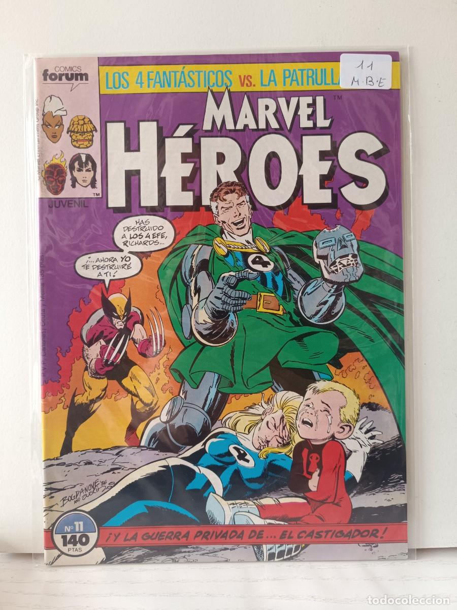 C&oacute;mics: MARVEL HEROES NUMERO 11 FORUM LA PEGATINA ESTA EN LA FUNDA