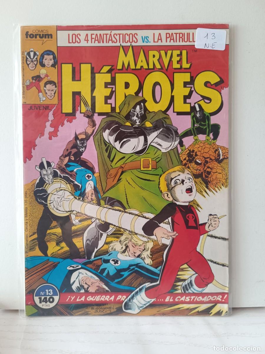 C&oacute;mics: MARVEL HEROES NUMERO 13 FORUM LA PEGATINA ESTA EN LA FUNDA