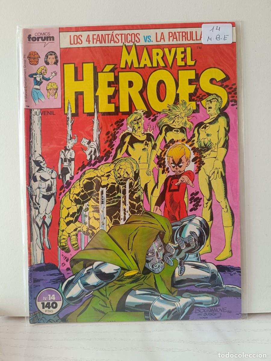C&oacute;mics: MARVEL HEROES NUMERO 14 FORUM LA PEGATINA ESTA EN LA FUNDA