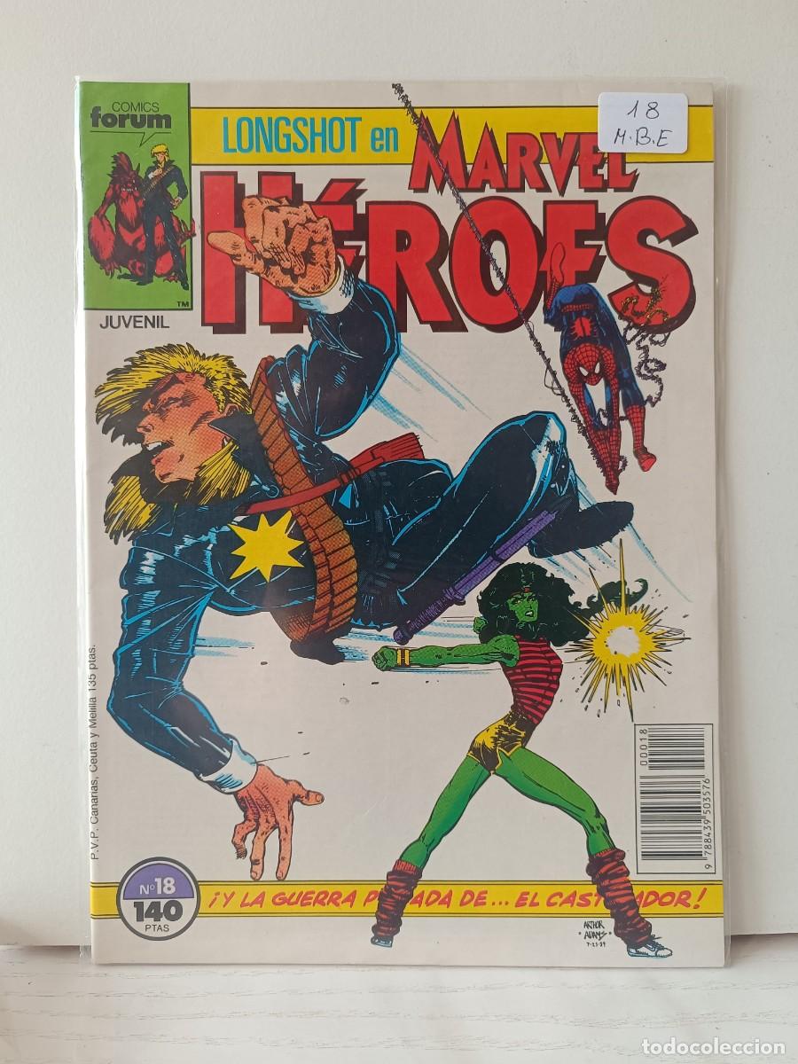 C&oacute;mics: MARVEL HEROES NUMERO 18 FORUM LA PEGATINA ESTA EN LA FUNDA