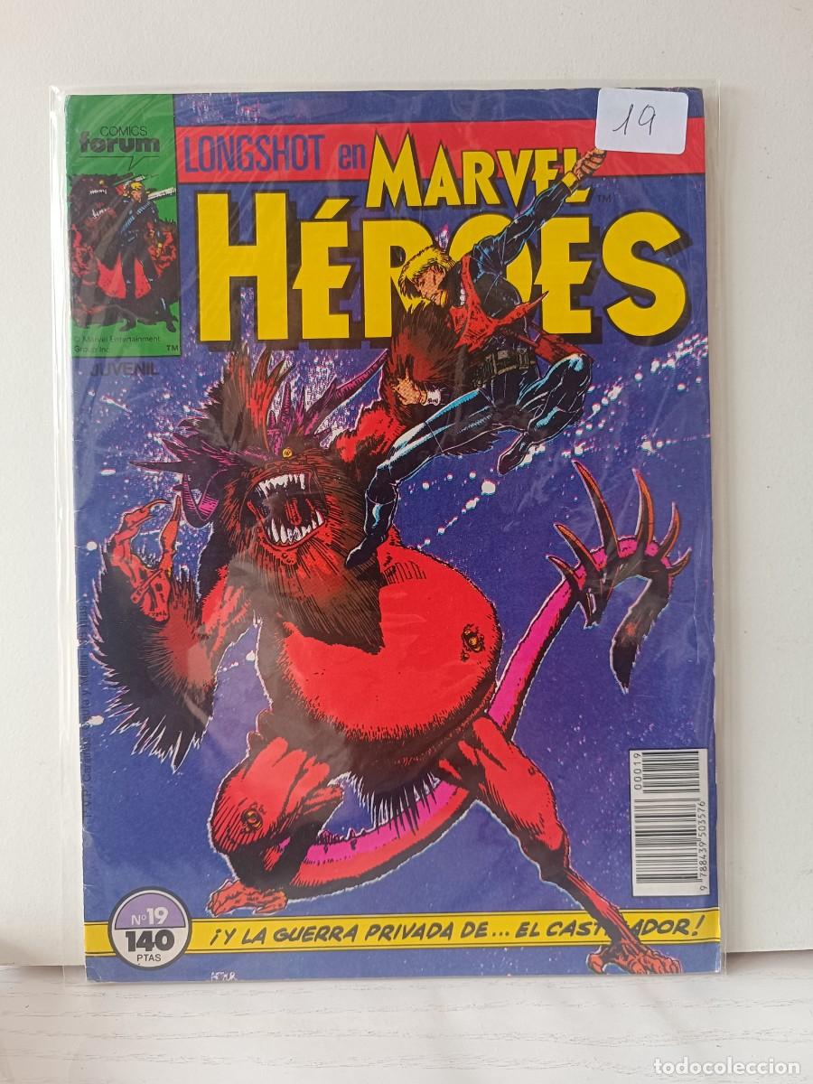 C&oacute;mics: MARVEL HEROES NUMERO 19 FORUM LA PEGATINA ESTA EN LA FUNDA