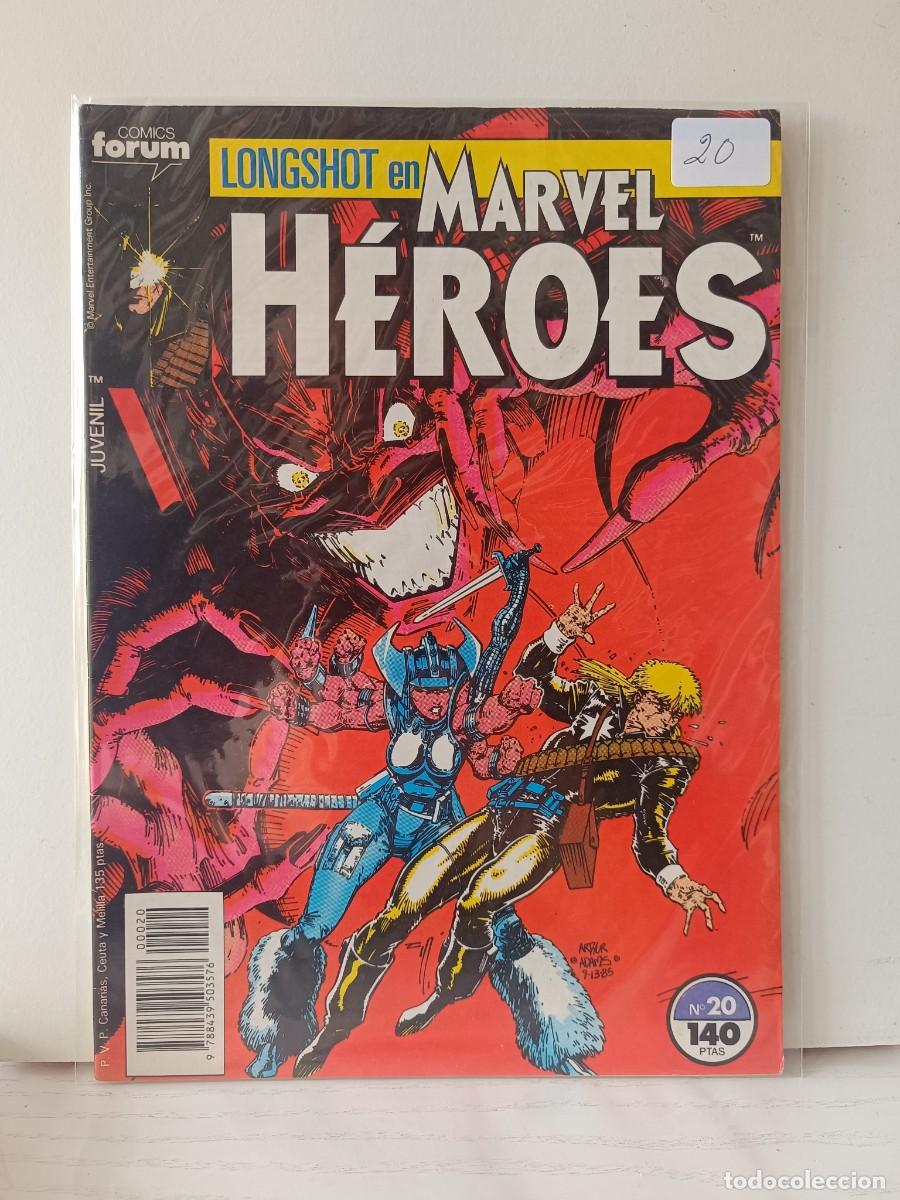 C&oacute;mics: MARVEL HEROES NUMERO 20 FORUM LA PEGATINA ESTA EN LA FUNDA