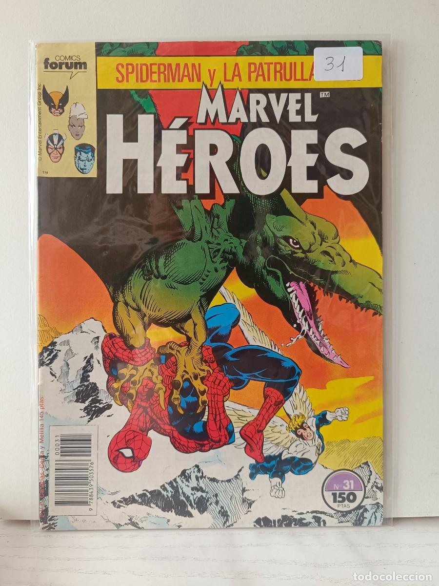 C&oacute;mics: MARVEL HEROES NUMERO 31 FORUM LA PEGATINA ESTA EN LA FUNDA