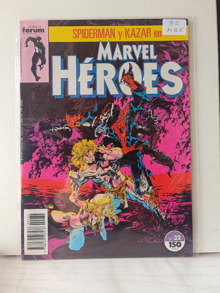 C&oacute;mics: MARVEL HEROES NUMERO 32 FORUM LA PEGATINA ESTA EN LA FUNDA