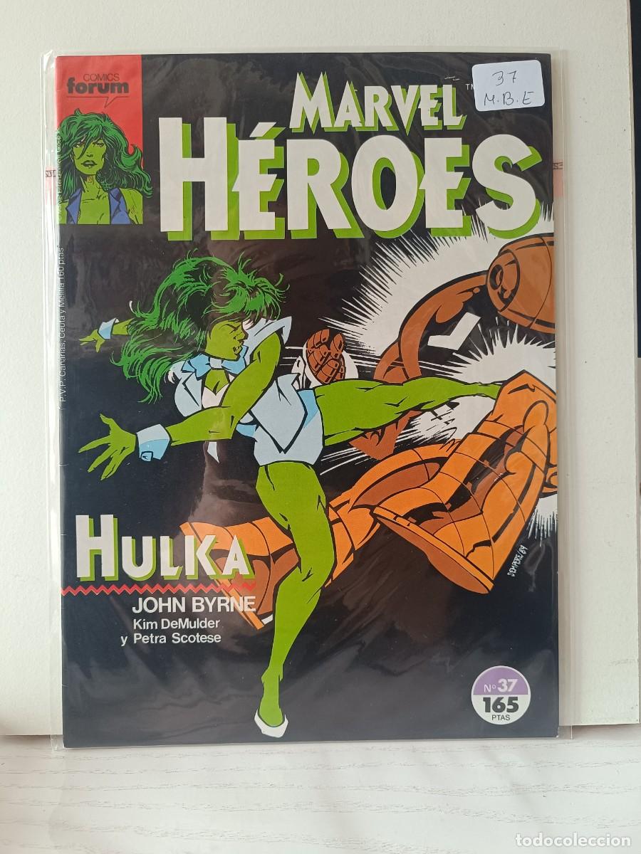 C&oacute;mics: MARVEL HEROES NUMERO 37 FORUM LA PEGATINA ESTA EN LA FUNDA
