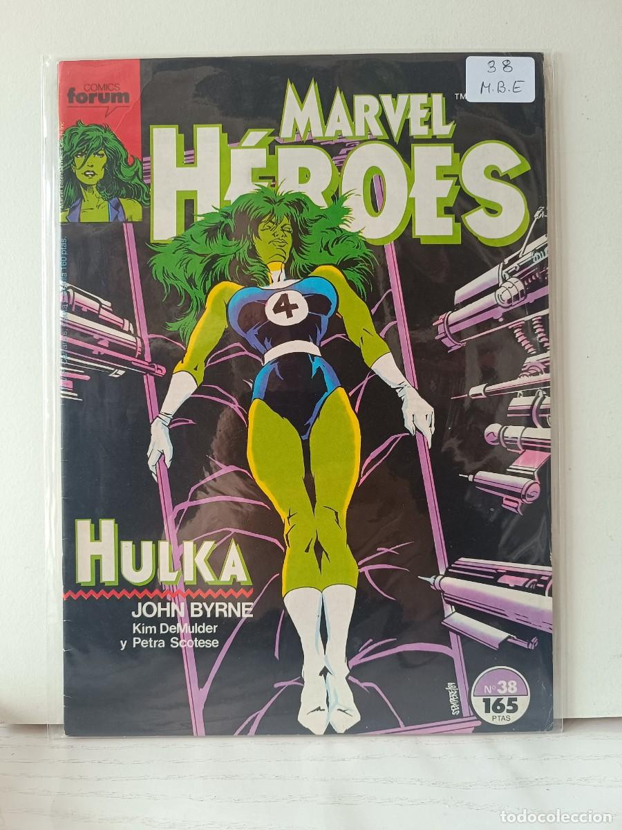 C&oacute;mics: MARVEL HEROES NUMERO 38 FORUM LA PEGATINA ESTA EN LA FUNDA