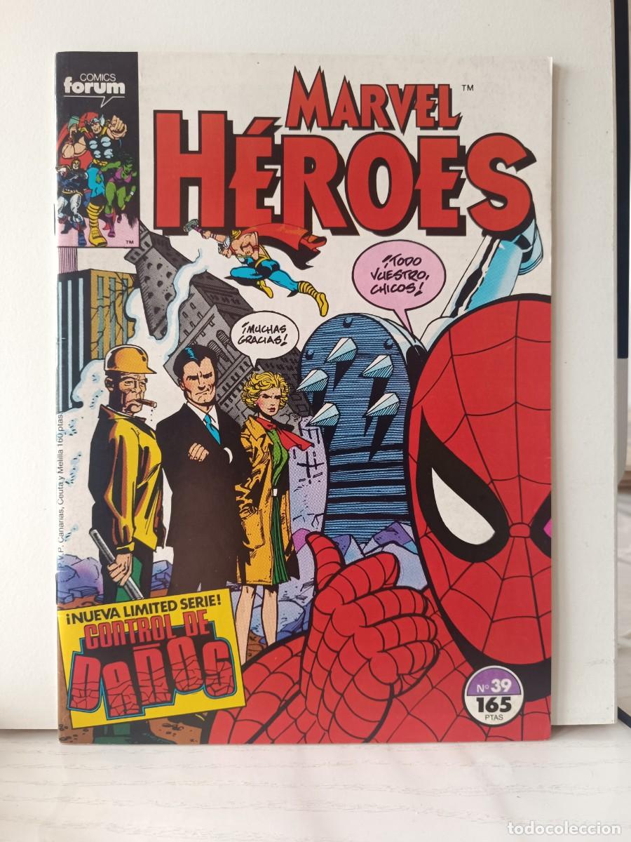 C&oacute;mics: MARVEL HEROES NUMERO 39 FORUM LA PEGATINA ESTA EN LA FUNDA