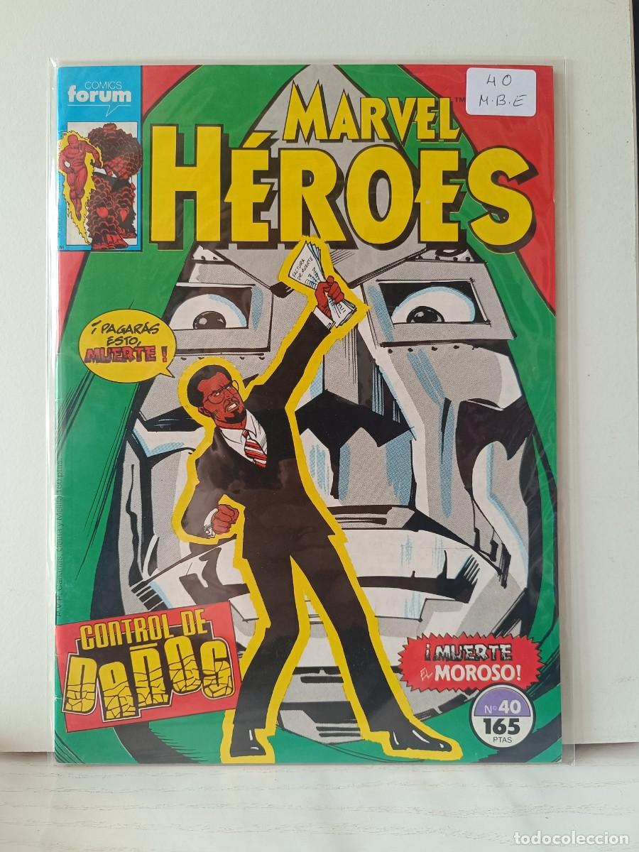 C&oacute;mics: MARVEL HEROES NUMERO 40 FORUM LA PEGATINA ESTA EN LA FUNDA