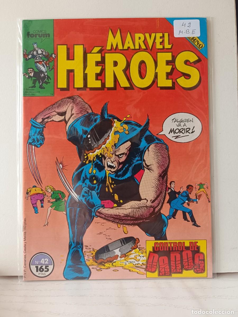 C&oacute;mics: MARVEL HEROES NUMERO 42 FORUM LA PEGATINA ESTA EN LA FUNDA