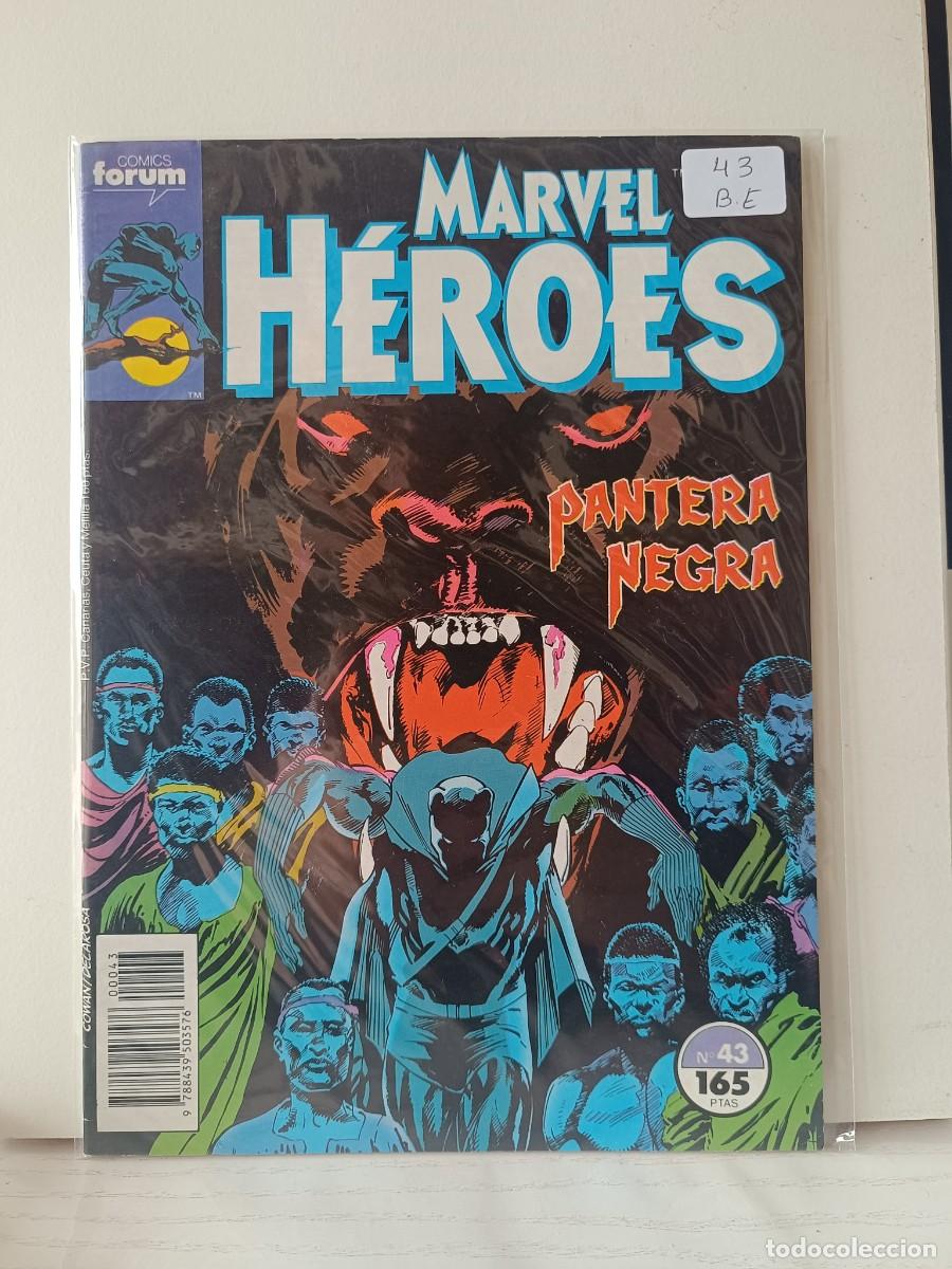 C&oacute;mics: MARVEL HEROES NUMERO 43 FORUM LA PEGATINA ESTA EN LA FUNDA