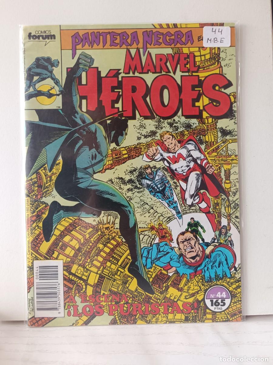 C&oacute;mics: MARVEL HEROES NUMERO 44 FORUM LA PEGATINA ESTA EN LA FUNDA