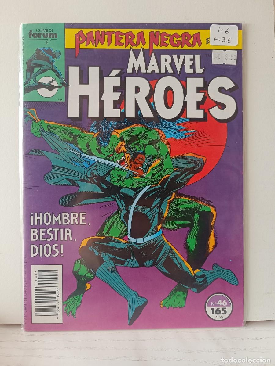 C&oacute;mics: MARVEL HEROES NUMERO 46 FORUM LA PEGATINA ESTA EN LA FUNDA