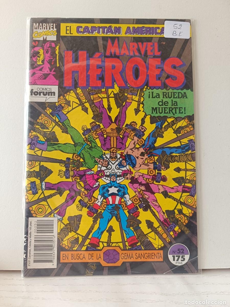 C&oacute;mics: MARVEL HEROES NUMERO 52 FORUM LA PEGATINA ESTA EN LA FUNDA