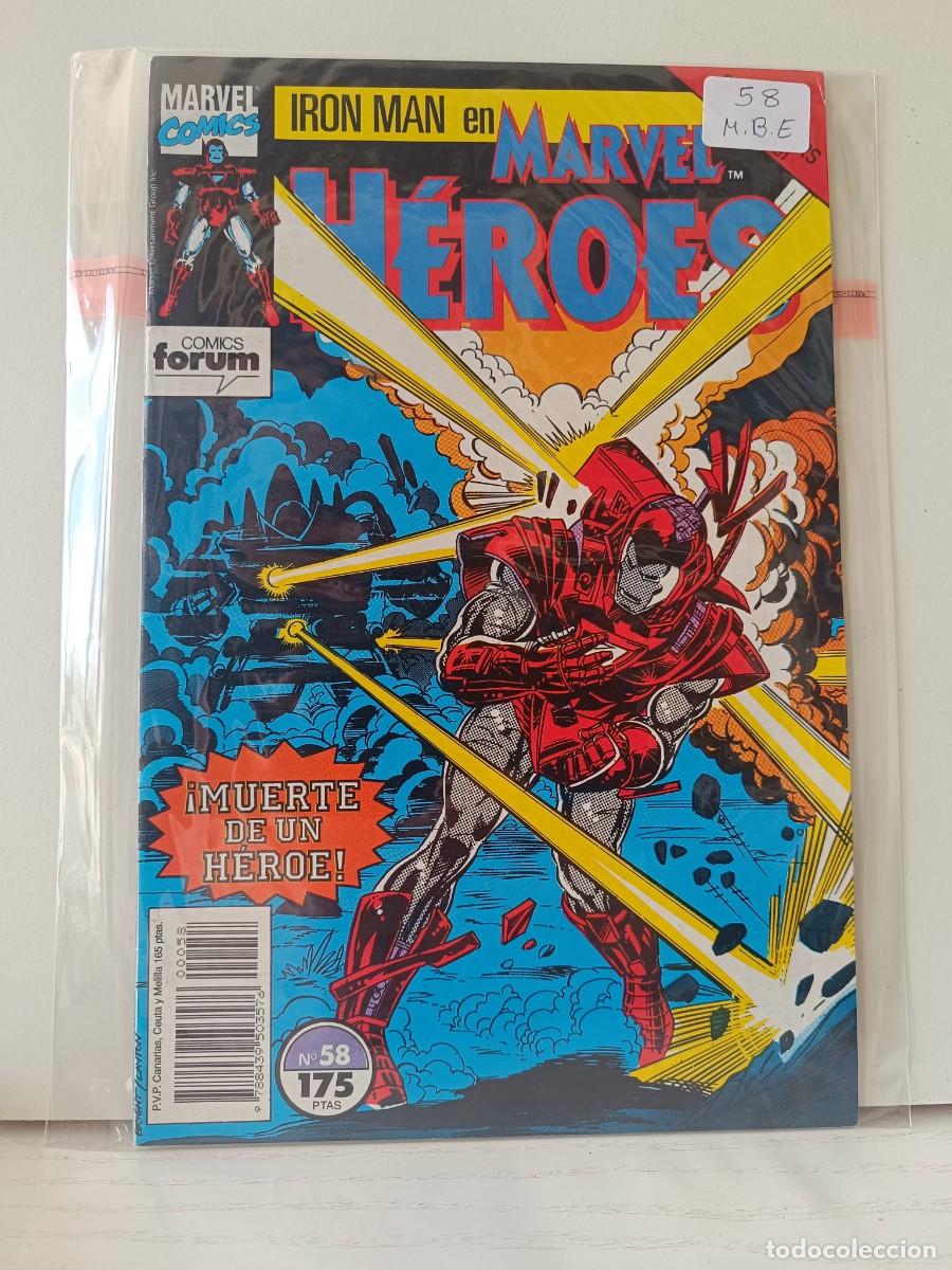 C&oacute;mics: MARVEL HEROES NUMERO 58 FORUM LA PEGATINA ESTA EN LA FUNDA - Foto 1