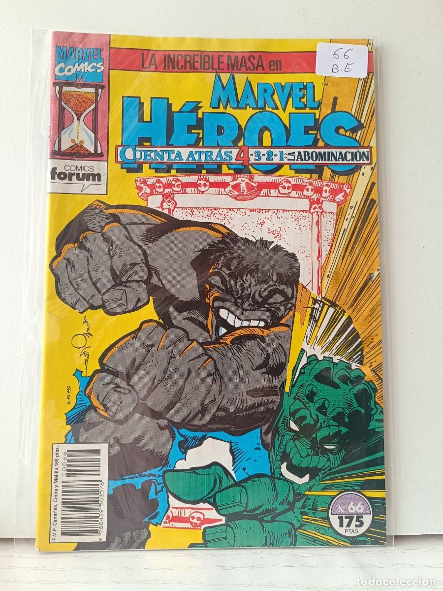 C&oacute;mics: MARVEL HEROES NUMERO 66 FORUM LA PEGATINA ESTA EN LA FUNDA - Foto 1