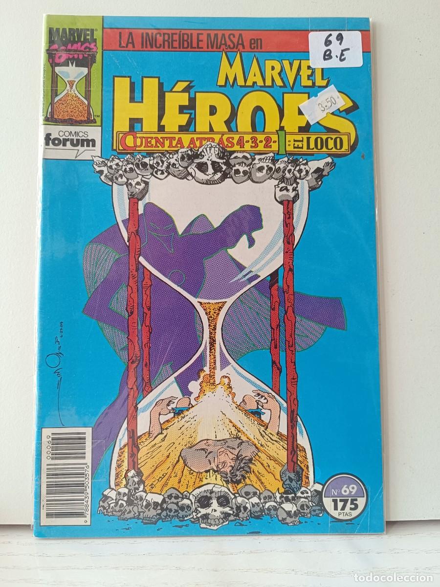 C&oacute;mics: MARVEL HEROES NUMERO 69 FORUM LA PEGATINA ESTA EN LA FUNDA