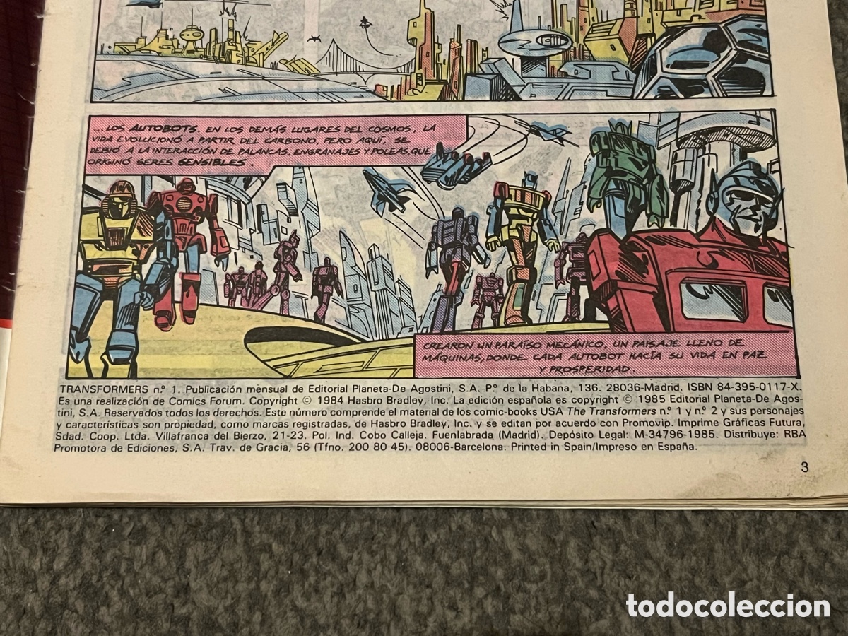 C&oacute;mics: TRANS FORMERS / TRANSFORMERS N&ordm; 1. Forum Comics. Juvenil. 110ptas - Foto 2