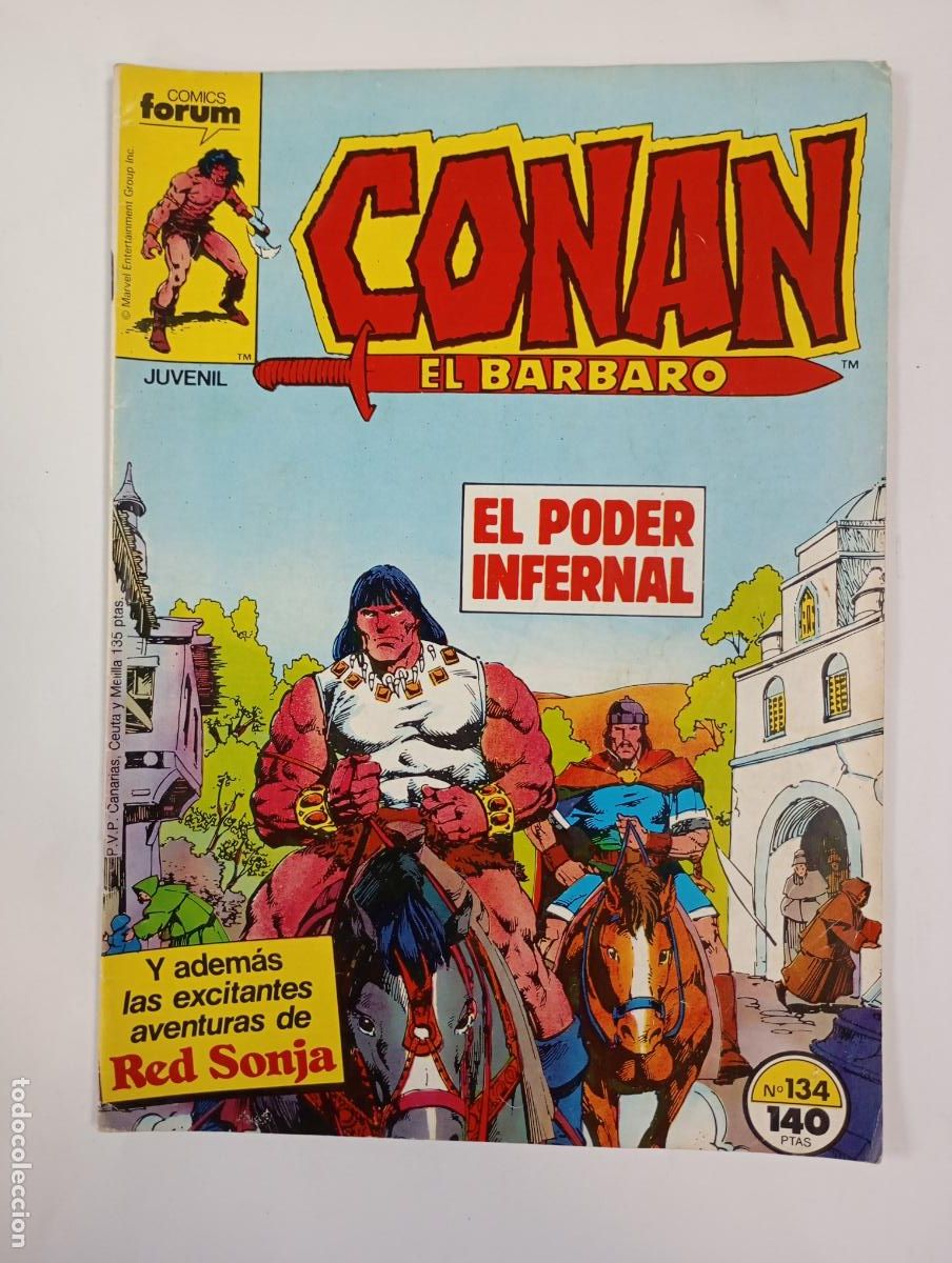 C&oacute;mics: CONAN EL B&Aacute;RBARO. N&ordm; 134. EL PODER INFERNAL. COMICS FORUM. TDKR91 - Foto 1