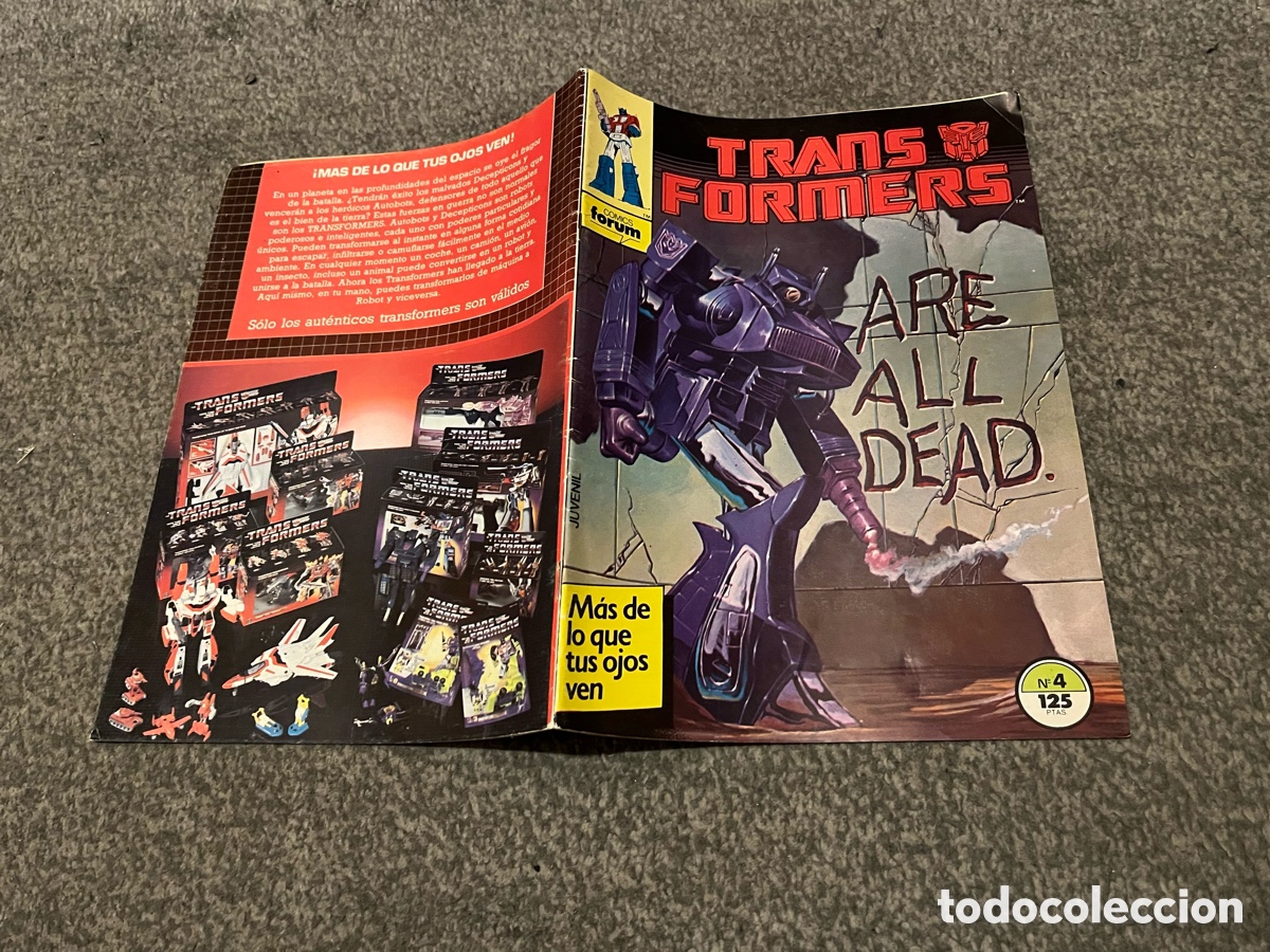 C&oacute;mics: TRANS FORMERS / TRANSFORMERS N&ordm; 4. Are all dead. Comics Forum. Juvenil. 125ptas