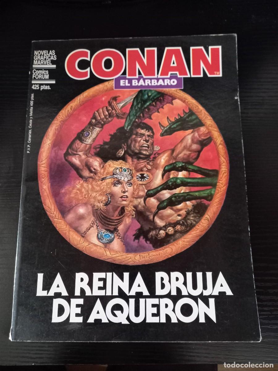 C&oacute;mics: Conan el B&aacute;rbaro. La reina bruja de Aqueron. De la colecci&oacute;n Novelas Gr&aacute;ficas Marvel