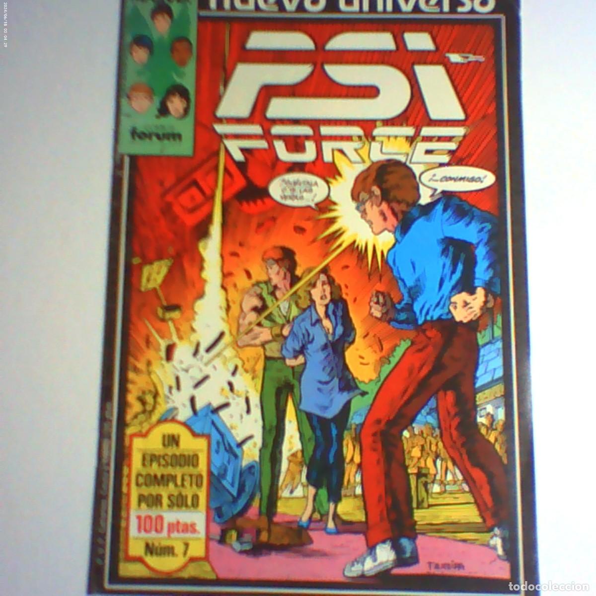 C&oacute;mics: nuevo universo n&ordm; 7. psi force marvel forum 1987 (seminuevo)
