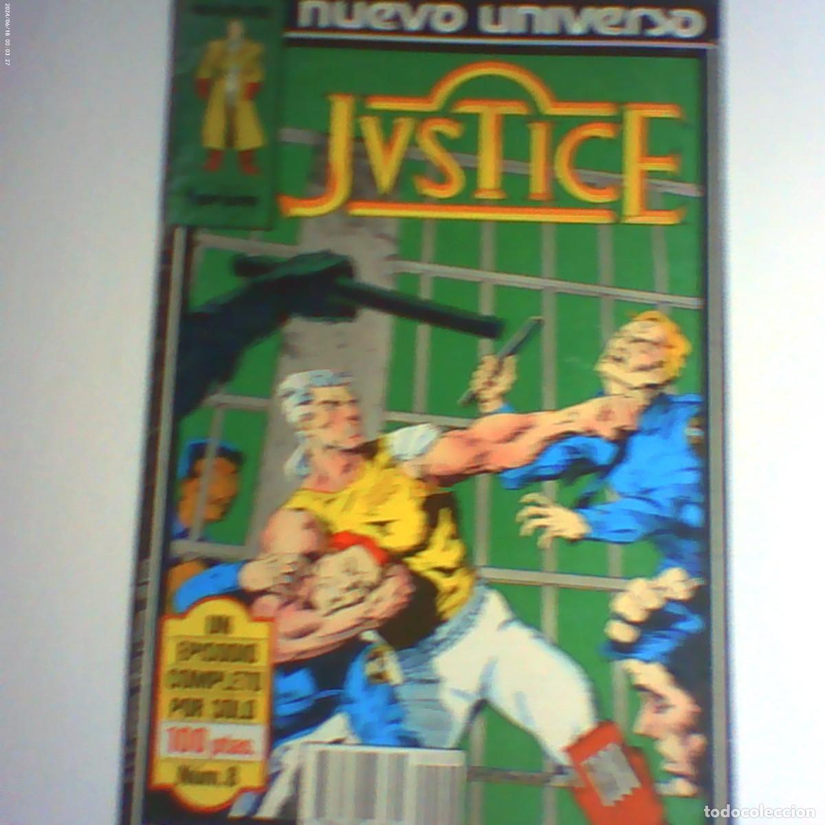 C&oacute;mics: nuevo universo n&ordm; 8 justice marvel forum 1987 (seminuevo)