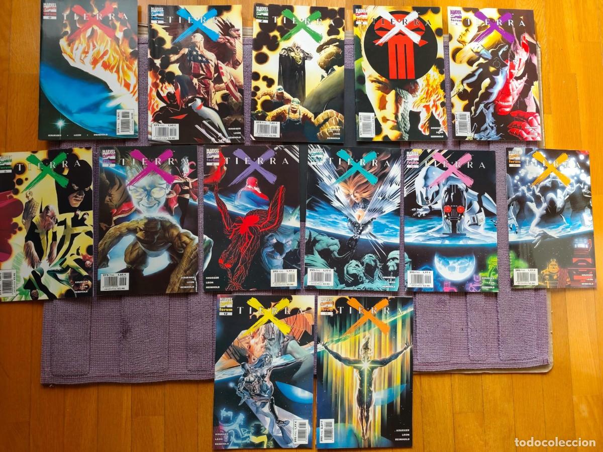 C&oacute;mics: TIERRA X (Forum) 13 n&uacute;meros de los 14 (falta el 5). Muy buen estado.