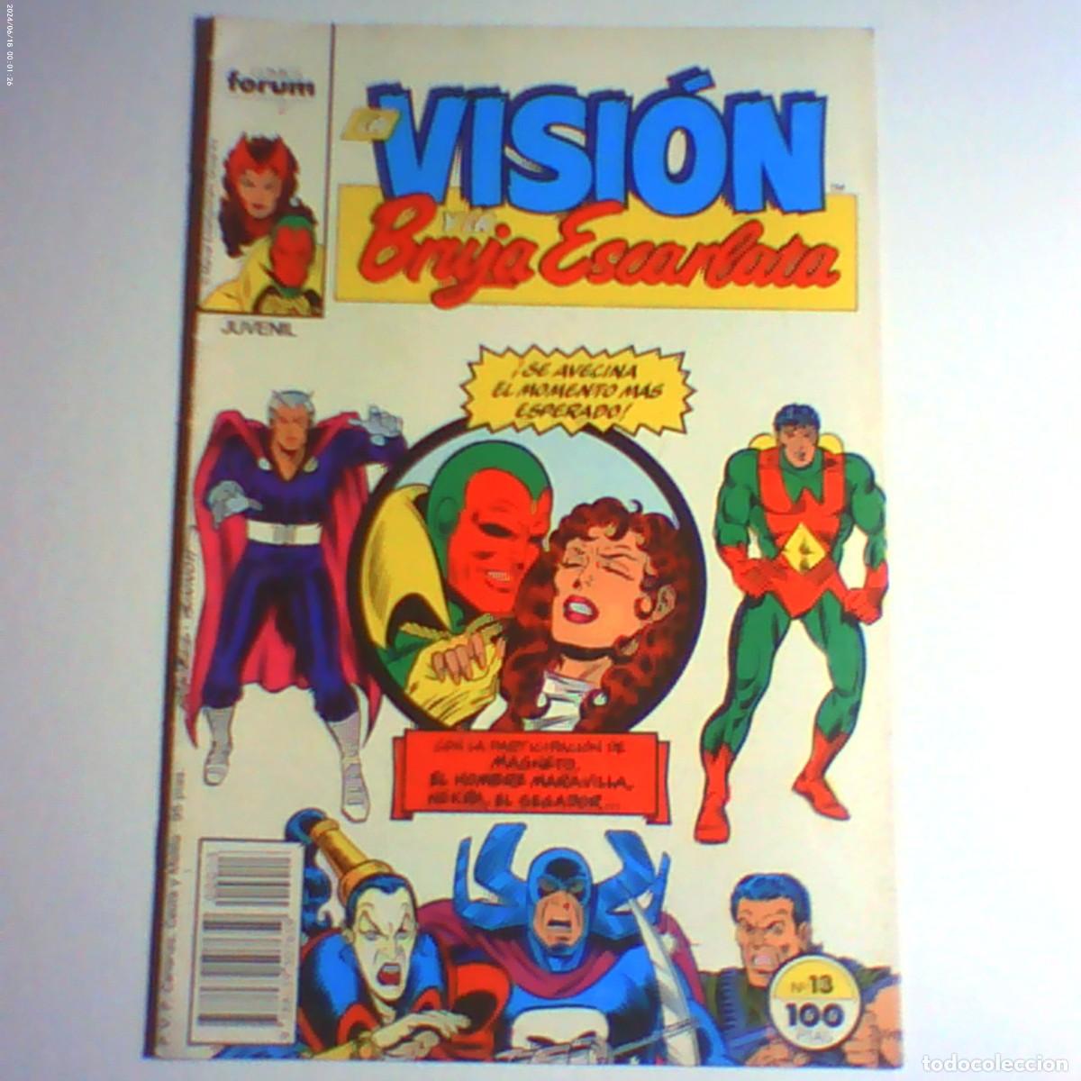 C&oacute;mics: la visi&oacute;n y la bruja escarlata n&ordm; 13. forum 1989 (seminuevo)
