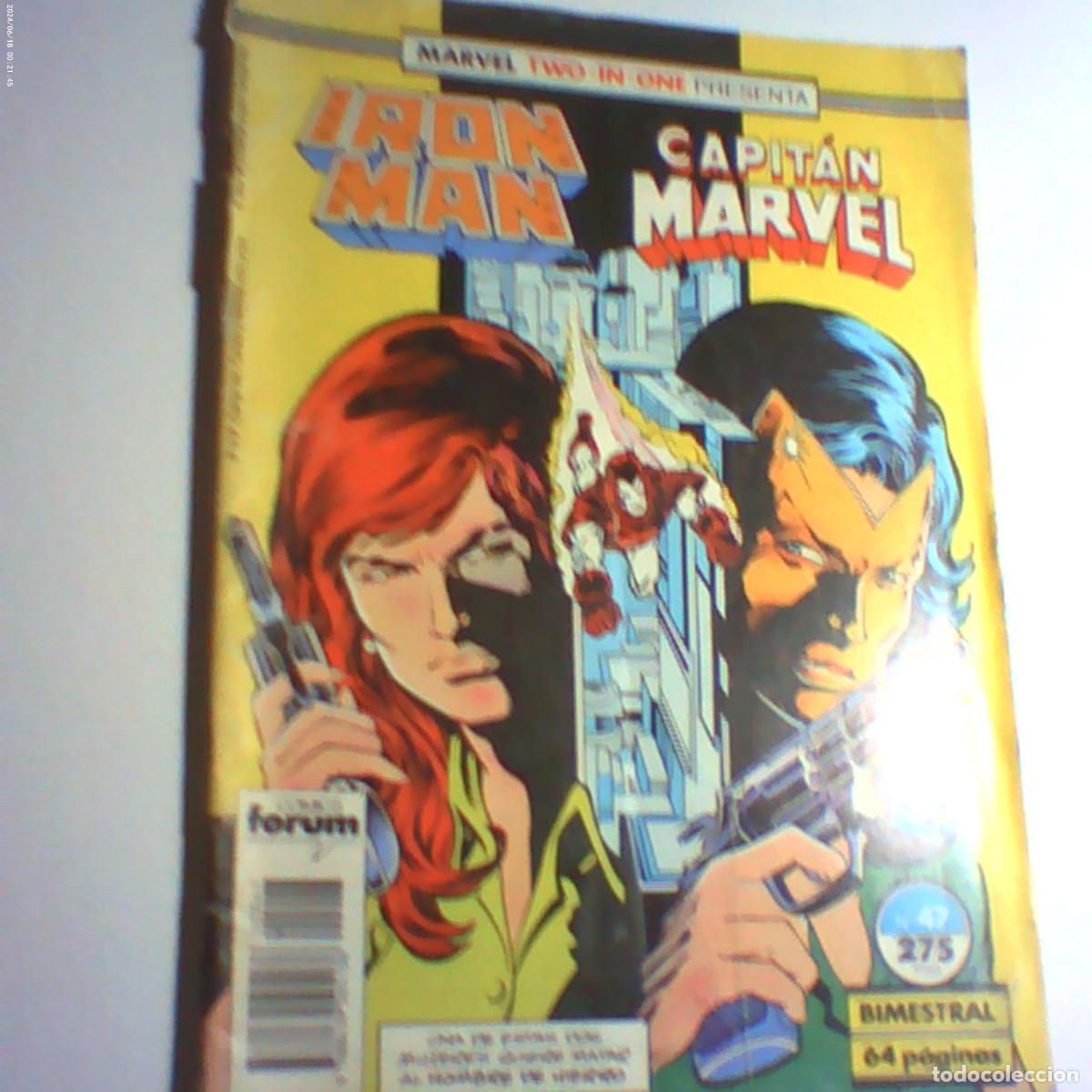 C&oacute;mics: iron man capitan marvel n&ordm; 47. forum 1986 (alg&uacute;n defecto)