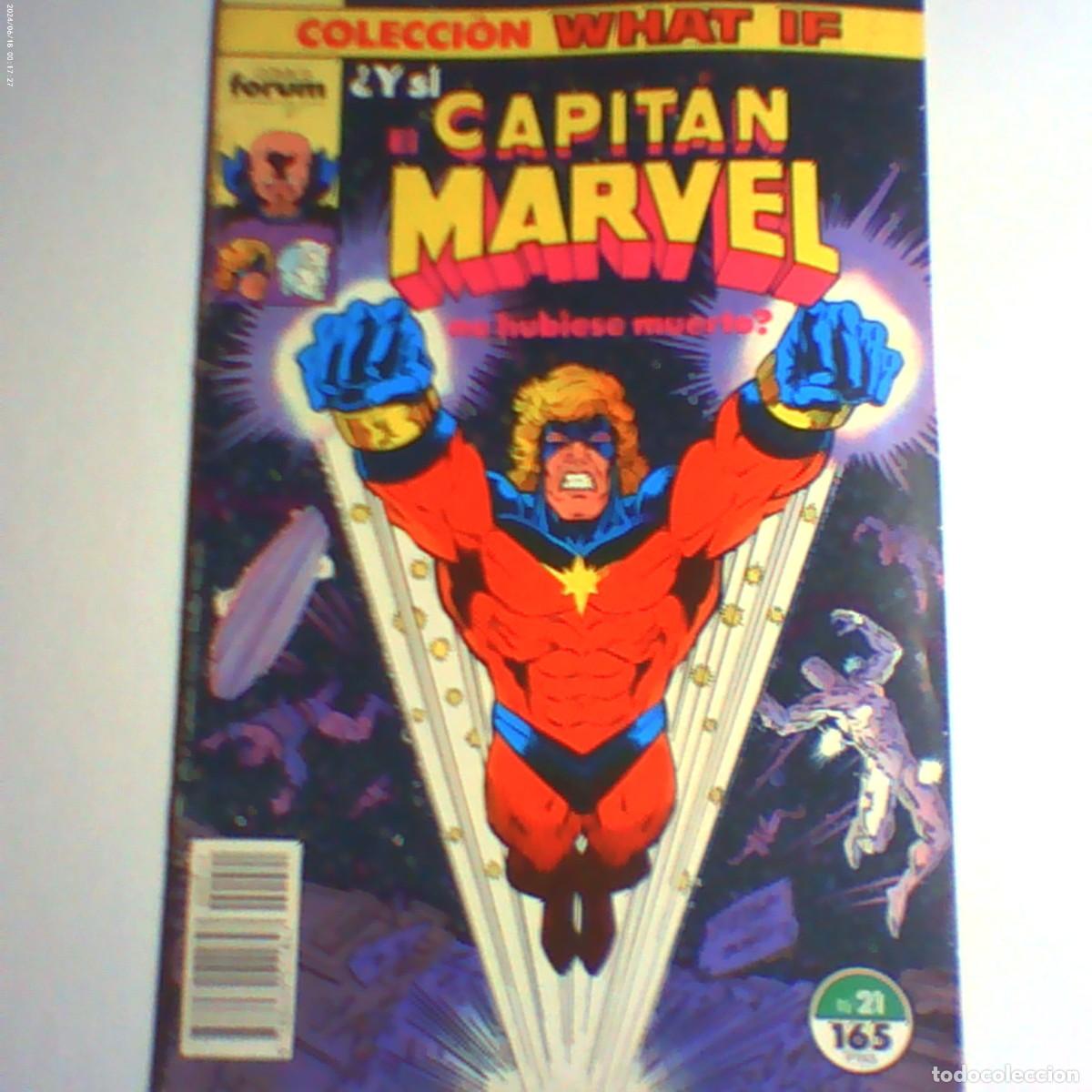 C&oacute;mics: el capit&aacute;n marvel n&ordm; 21. colecci&oacute;n what if. forum 1990 (seminuevo)