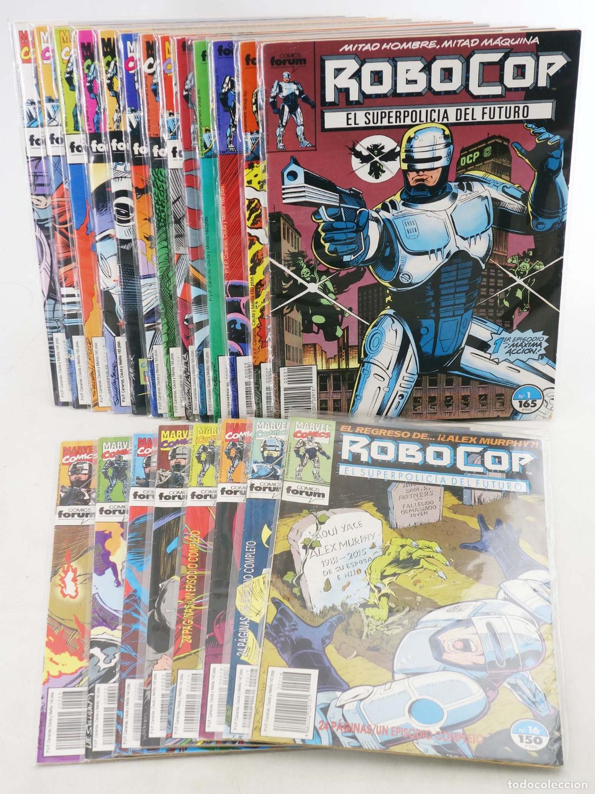 C&oacute;mics: ROBOCOP 1 A 9,11,13 A 23. CASI COMPLETA. Forum, 1990