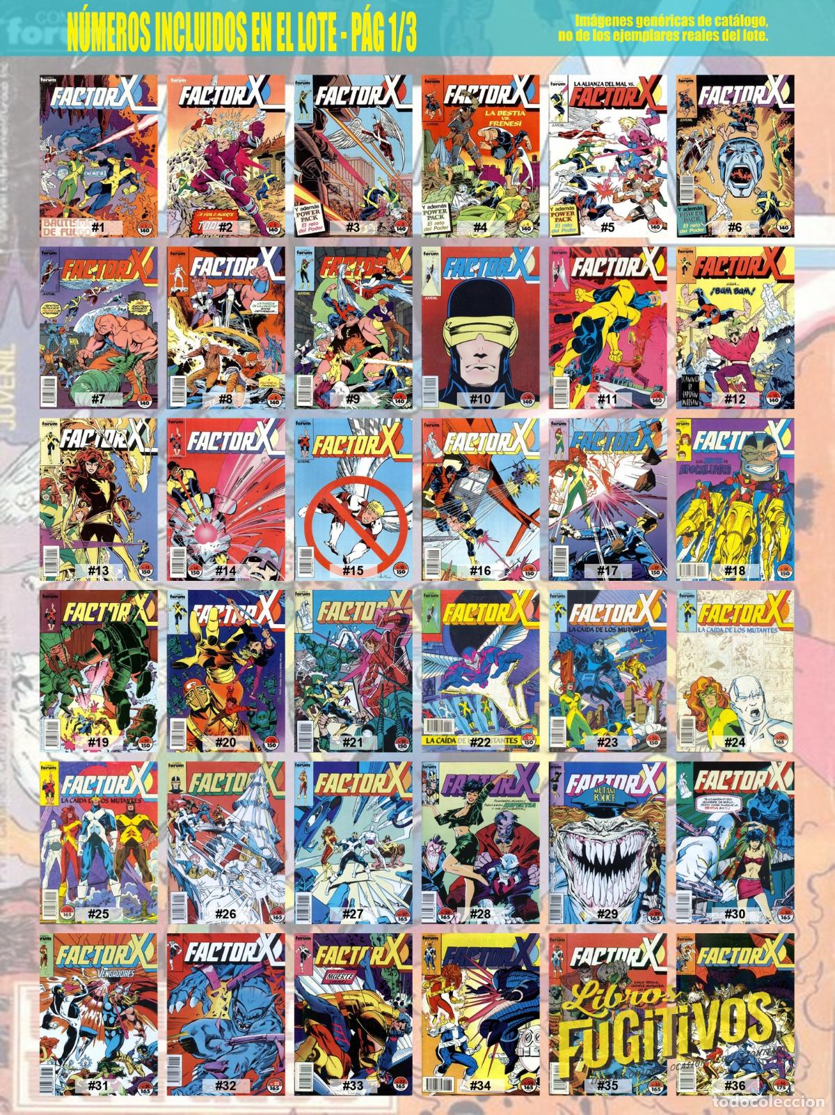 C&oacute;mics: FACTOR X VOL. 1 1 A 94. COMPLETA. Forum, 1988 - Foto 3