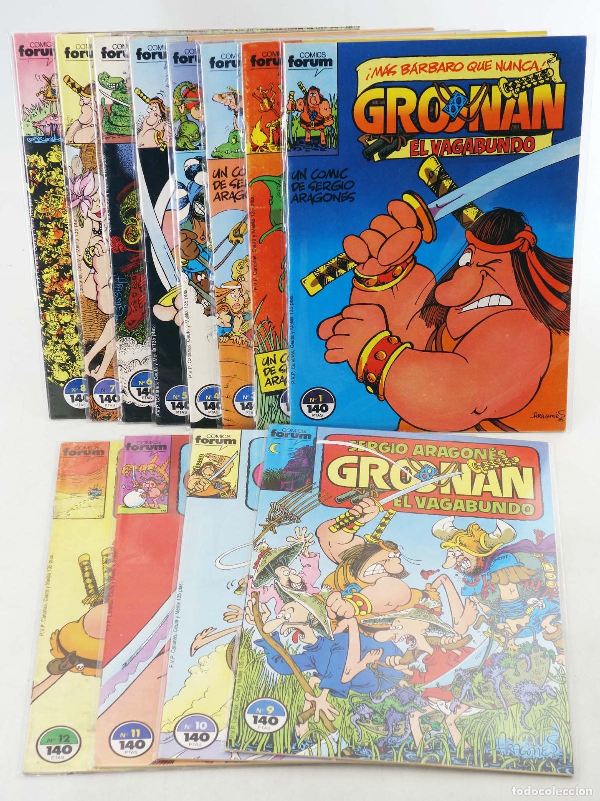 C&oacute;mics: GROONAN EL VAGABUNDO 1 A 12. COMPLETA. Forum, 1987