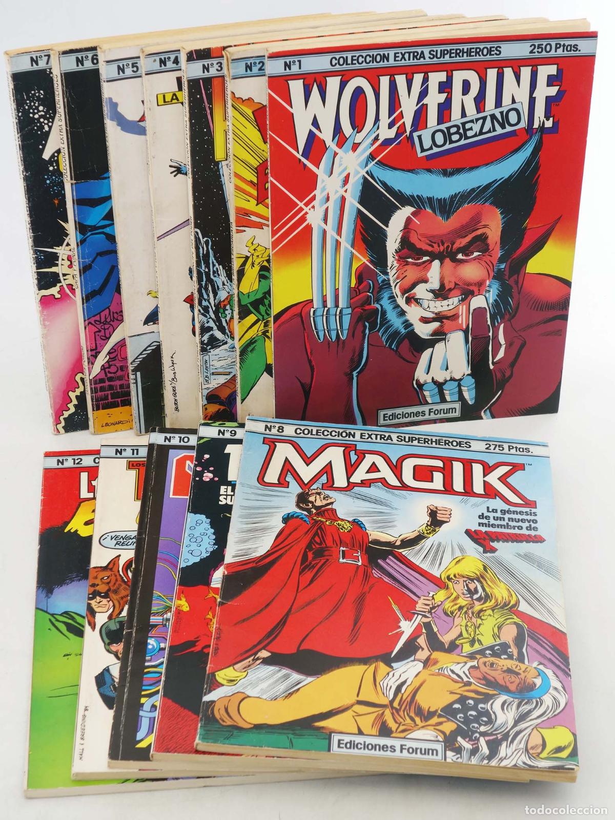 C&oacute;mics: EXTRA SUPERH&Eacute;ROES 1 A 12. COMPLETA. Forum, 1983