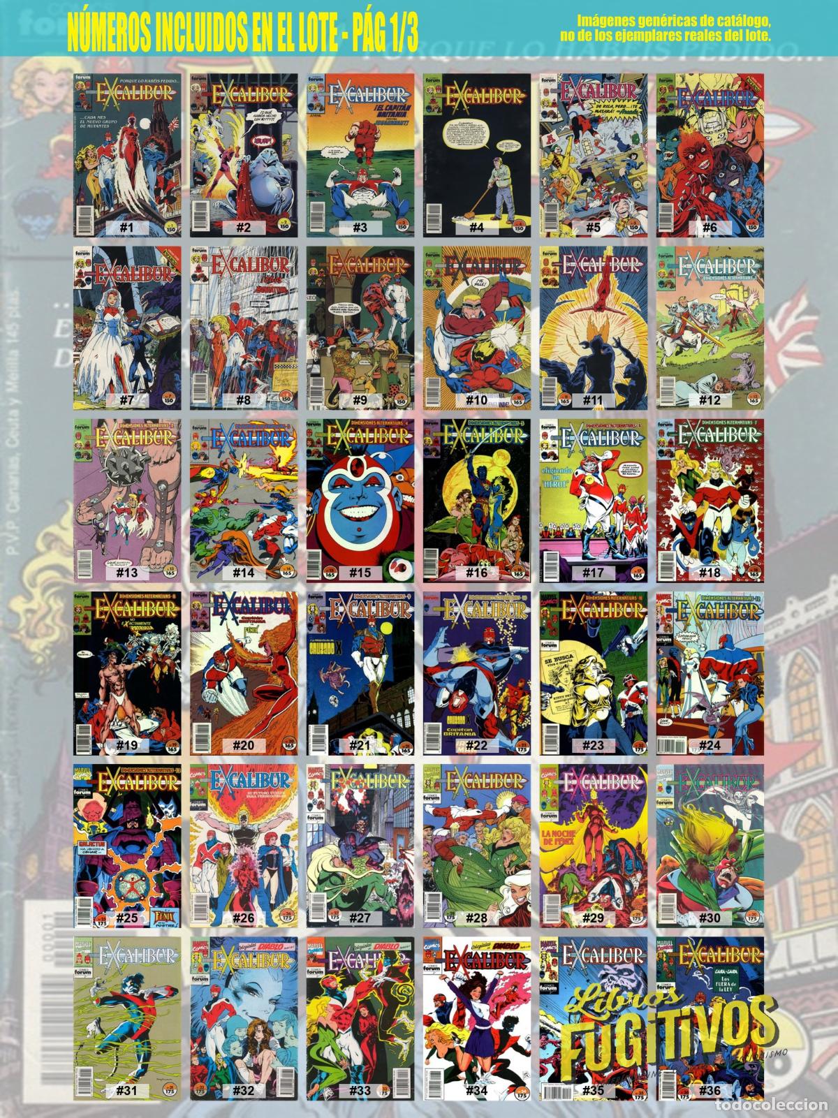C&oacute;mics: EXCALIBUR VOL. 1 1 A 80. COMPLETA. Forum, 1989 - Foto 3