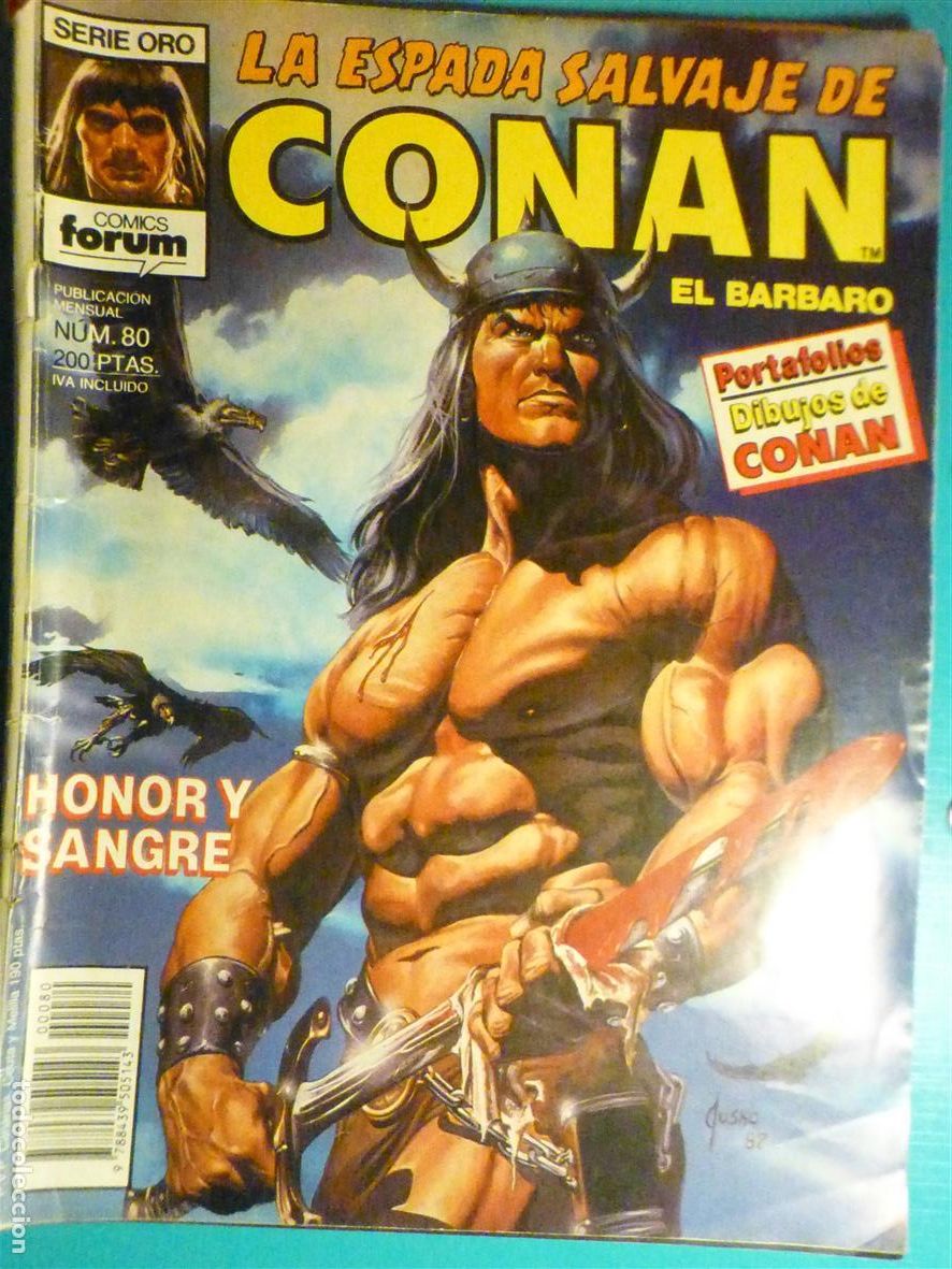 C&oacute;mics: Comic - La Espada Salvaje de Conan El B&aacute;rbaro - N&ordm; 80 - Honor y Sangre - Comics Forum Oro