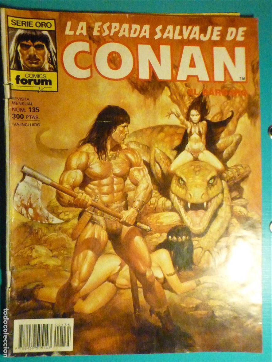 C&oacute;mics: Comic - La Espada Salvaje de Conan El B&aacute;rbaro - N&ordm; 135 - Traici&oacute;n en Tortage - Comics Forum Oro