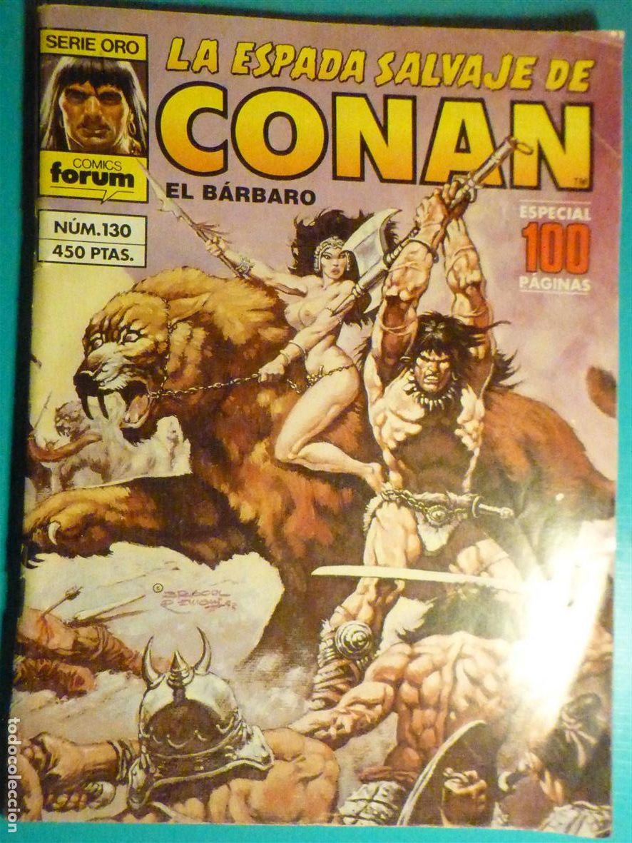 C&oacute;mics: Comic - La Espada Salvaje de Conan El B&aacute;rbaro - N&ordm; 130 - La Edad Hyboria - Comics Forum Oro