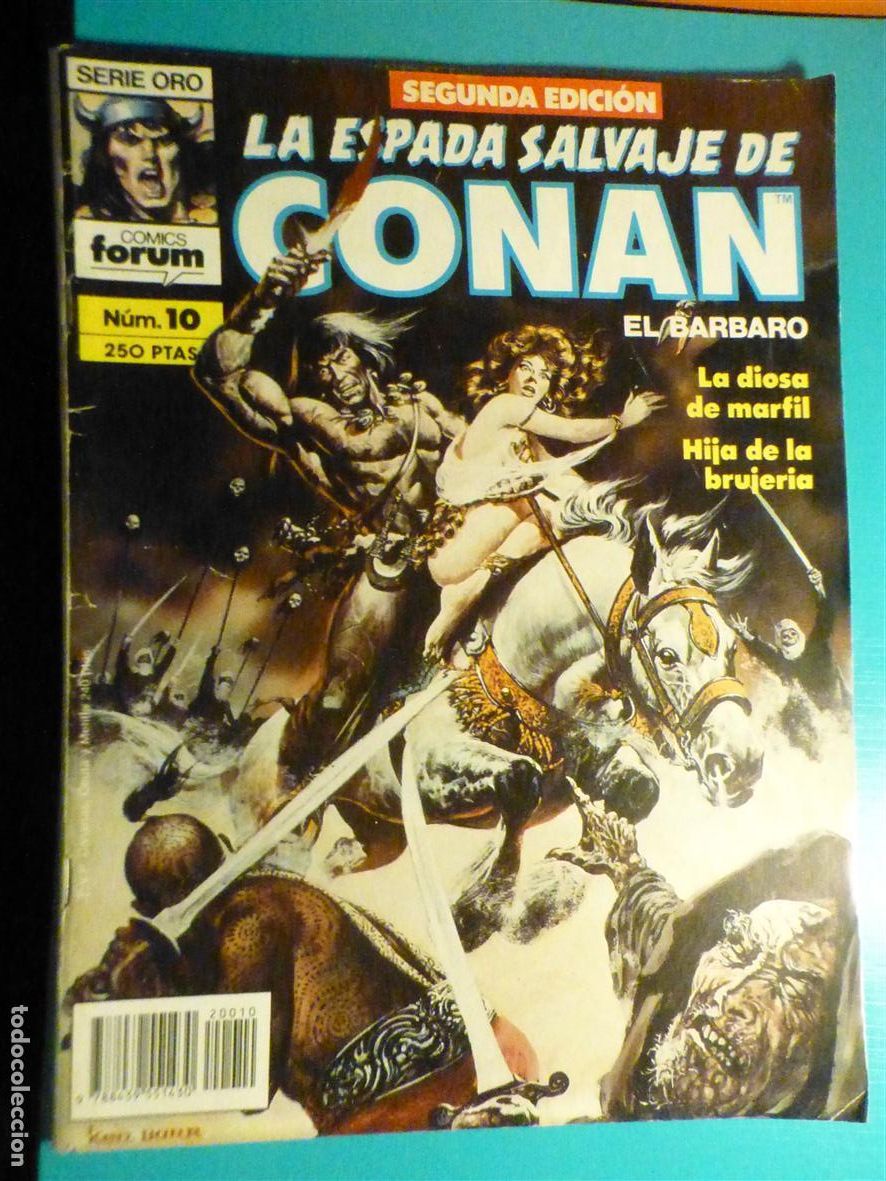 C&oacute;mics: Comic - La Espada Salvaje de Conan El B&aacute;rbaro - N&ordm; 10 - Segunda Edici&oacute;n - Comics Forum Oro