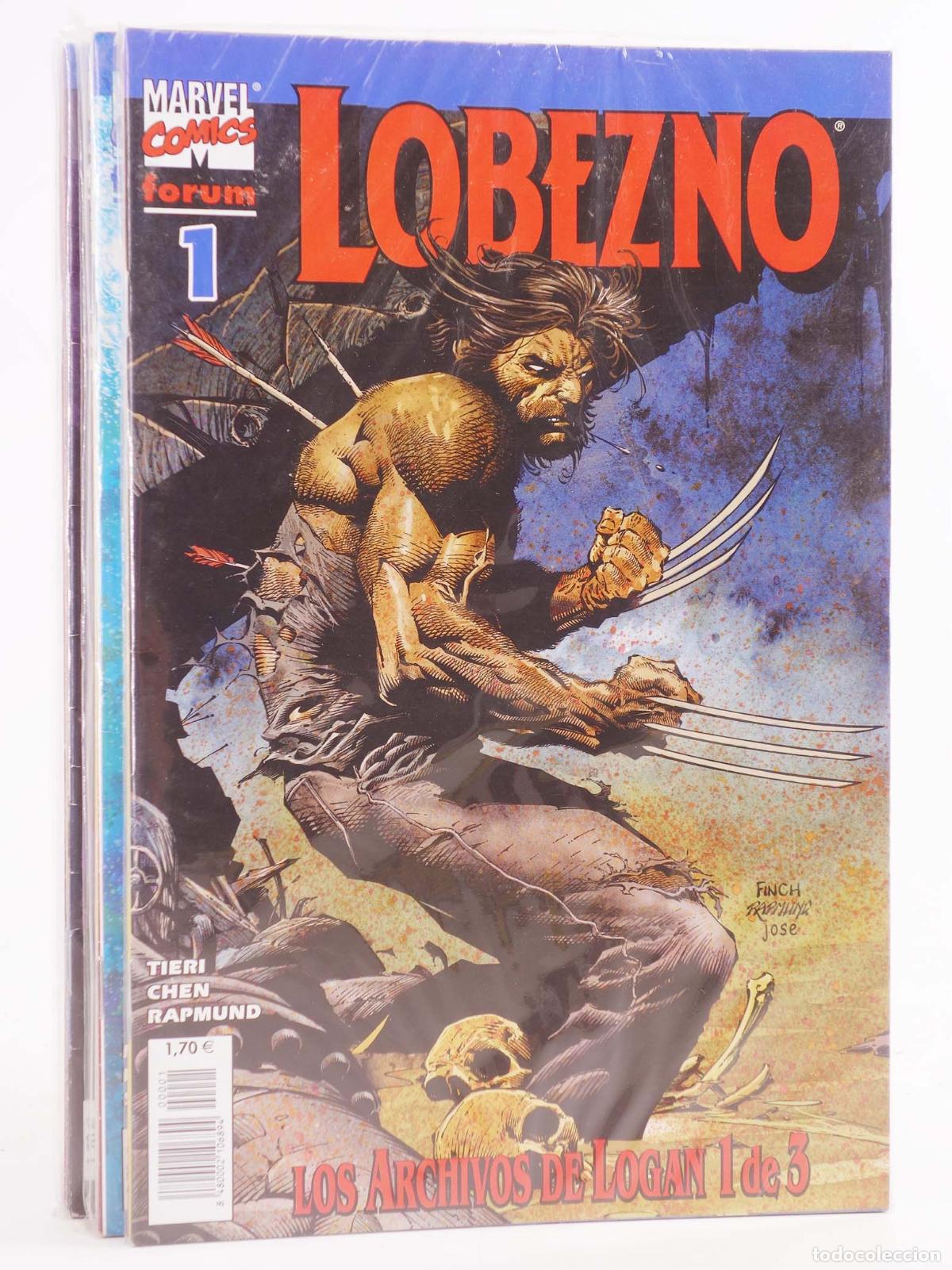 C&oacute;mics: LOBEZNO VOL. 3 1 A 24 (FALTAN EL 25 A 31 QUE EST&Aacute; EN LA CAJA 205). Forum, 2003
