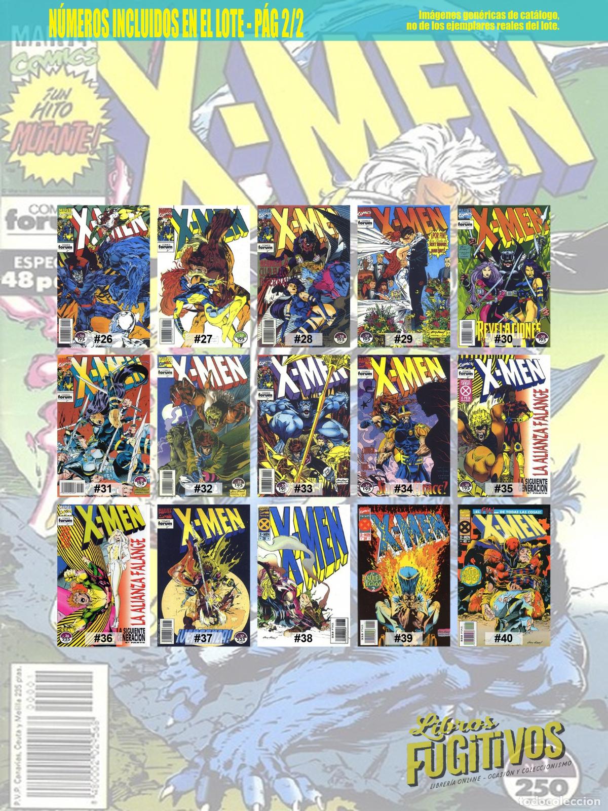 C&oacute;mics: X-MEN 1 A 40. COMPLETA. Forum, 1992 - Foto 4