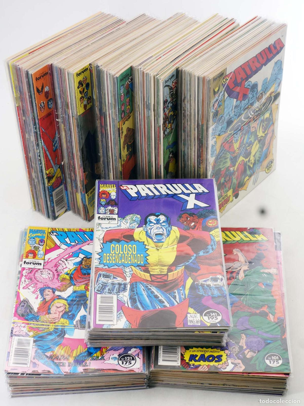 C&oacute;mics: LA PATRULLA X VOL. 1 1 A 158. casi completa falta 159. Forum, 1985