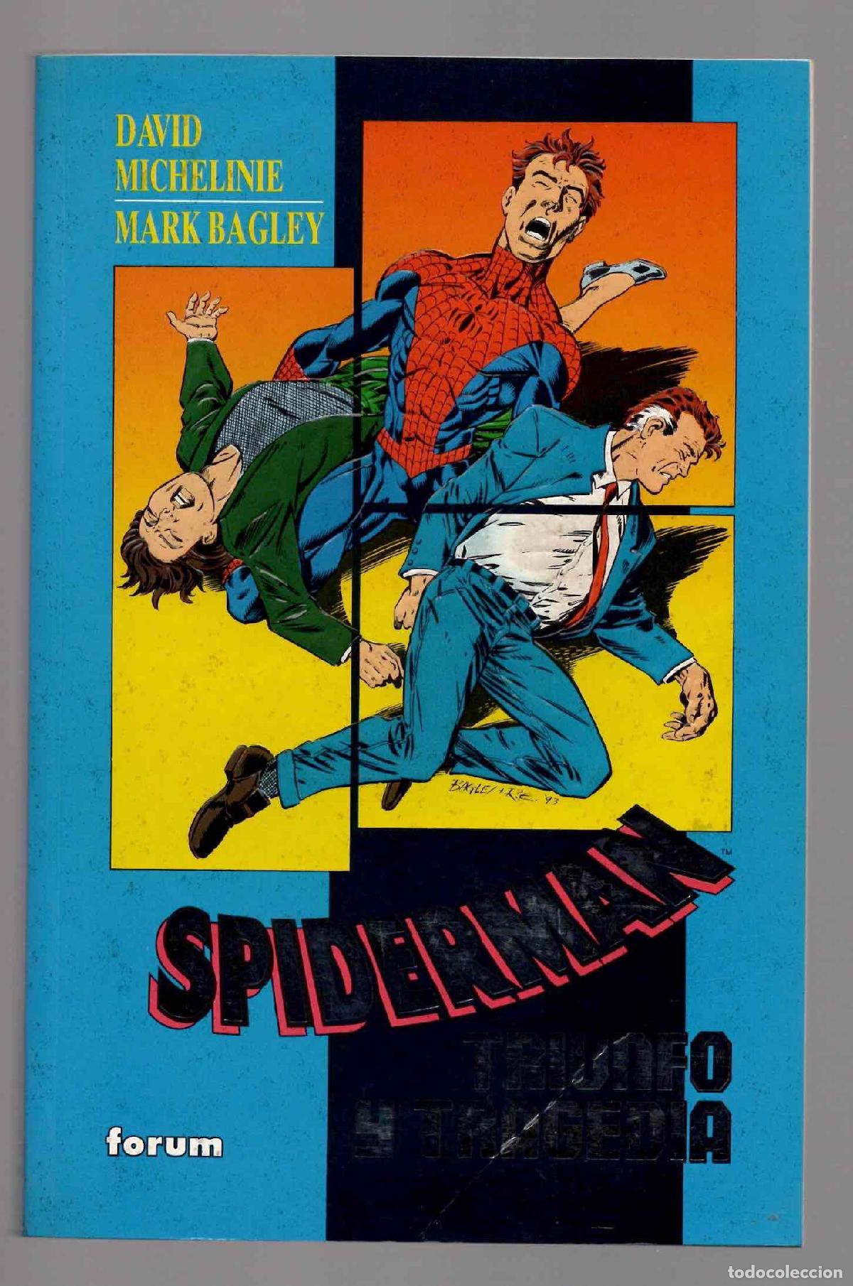 C&oacute;mics: SPIDERMAN TRIUNFO Y TRAGEDIA. DAVID MICHELINE, MARK BAGLEY. FORUM PLANETA 1994