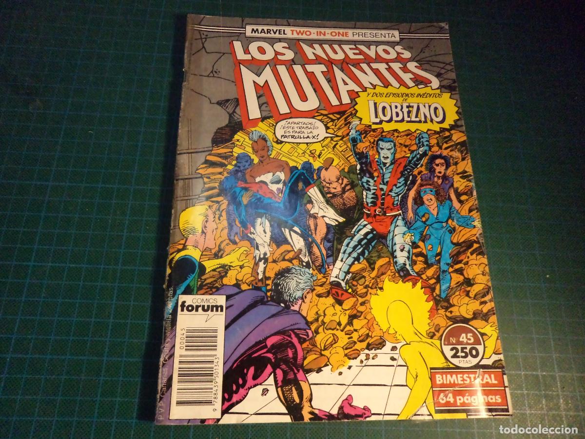 C&oacute;mics: Marvel Two in one. Los nuevos mutantes. N&ordm; 45. Forum. procede de retapado