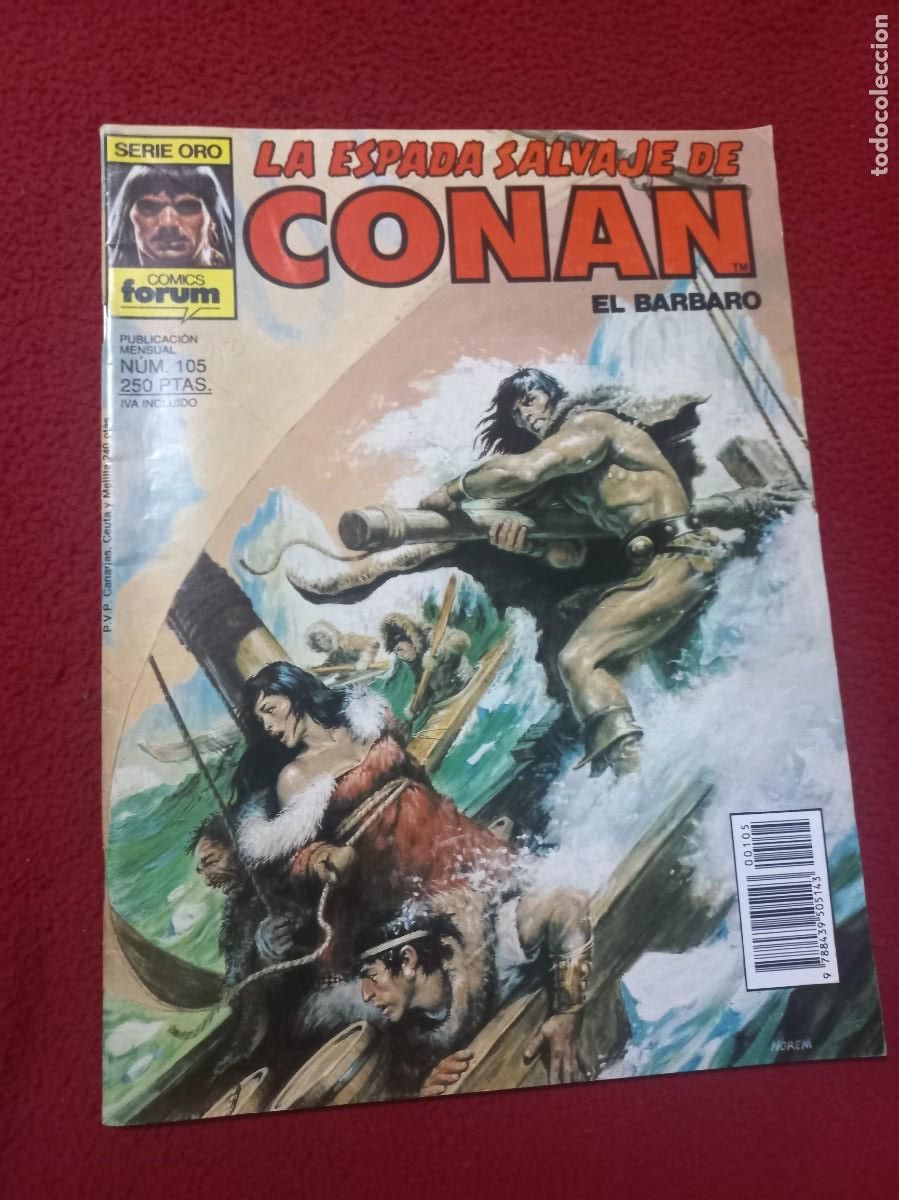 C&oacute;mics: LA ESPADA SALVAJE DE CONAN 105 - REVISTA .