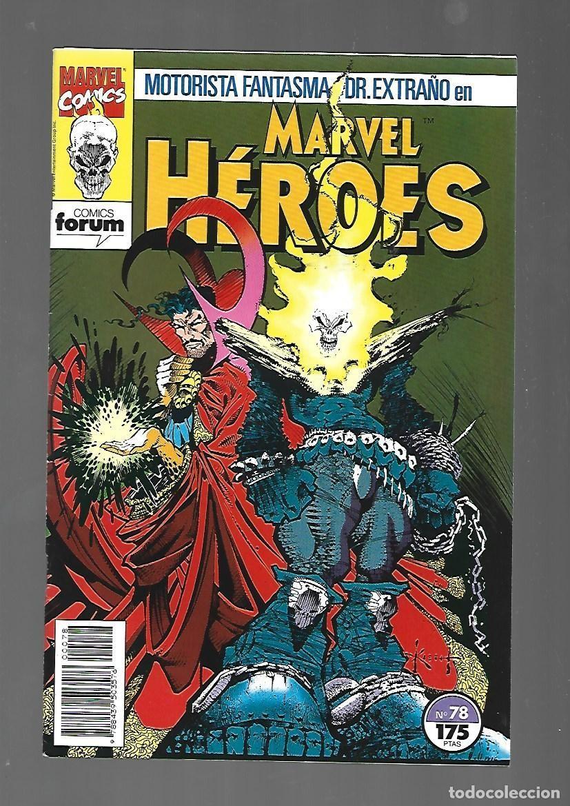 C&oacute;mics: Marvel h&eacute;roes, 78: Motorista fantasma y Dr. Extra&ntilde;o, 1993, Forum, impecable
