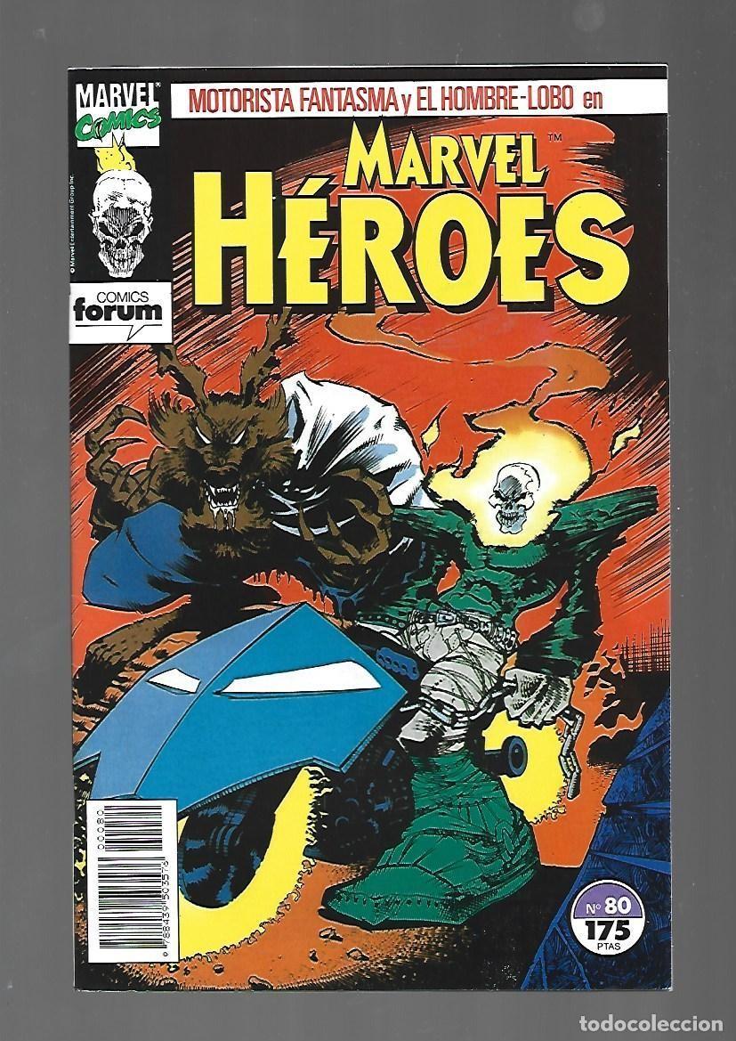 C&oacute;mics: Marvel H&eacute;roes 80:Motorista Fantasma y Hombre Lobo, 1993, Forum, impecable