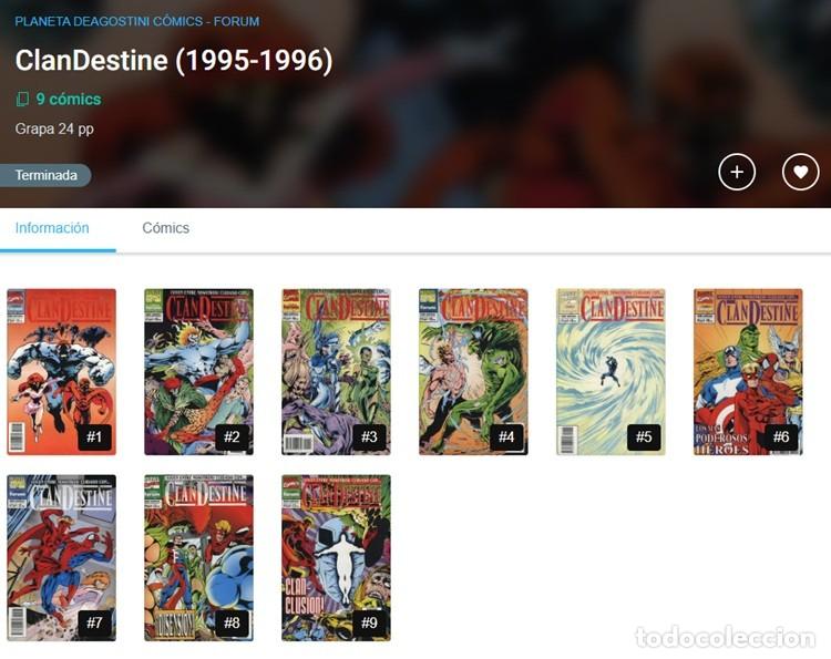 C&oacute;mics: CLANDESTINE #1-9, de ALAN DAVIS (F&oacute;rum) SERIE COMPLETA EN RETAPADO - Foto 6