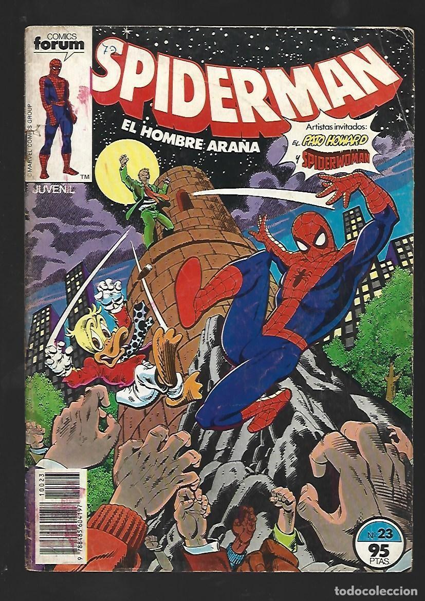 C&oacute;mics: Spiderman, 23: Pato Howard y Spiderwoman, 1983, Forum.